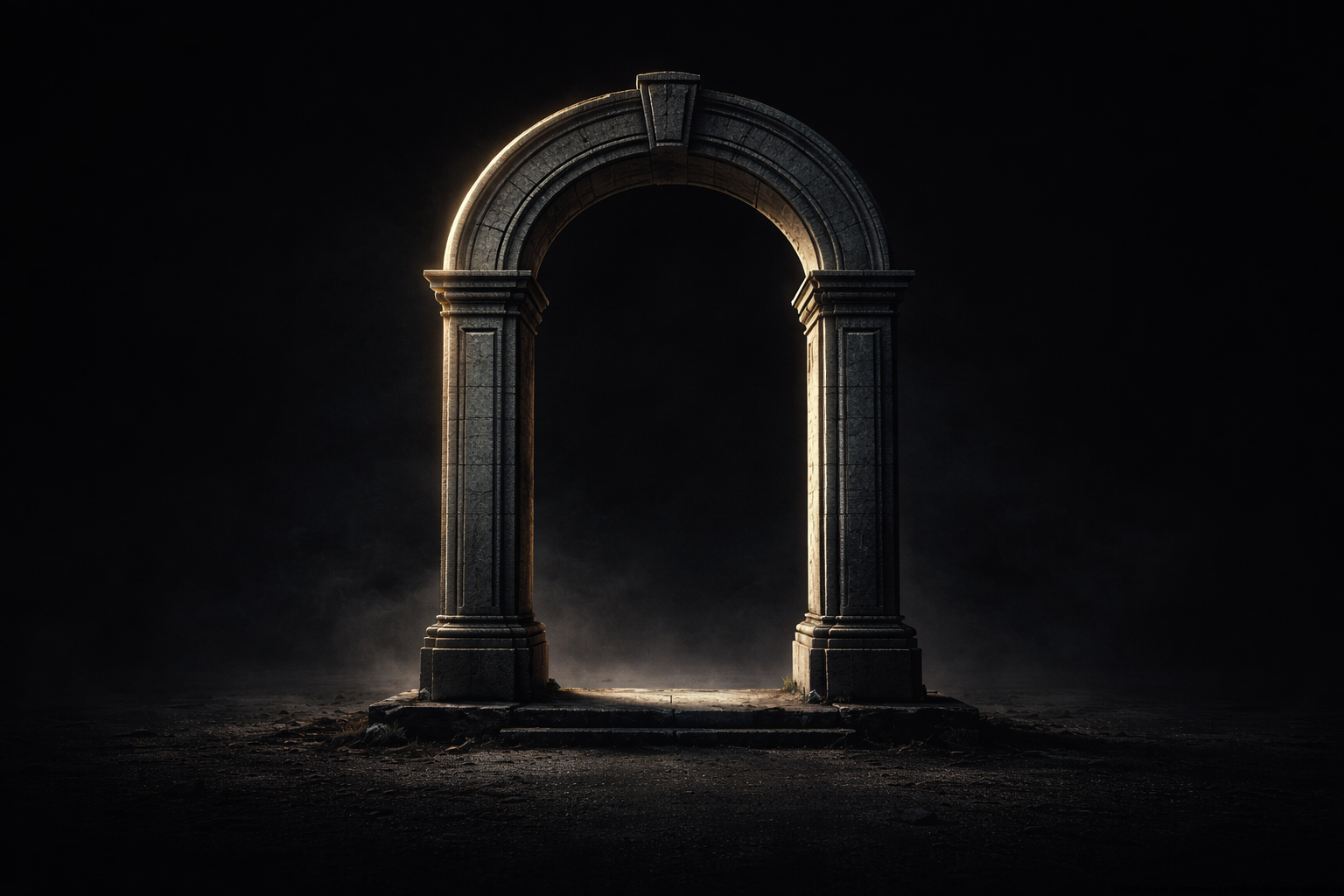 Monumentaler Steinbogen